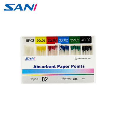kualitas Dental Gutta Percha Point Paper Absorbent Paper Point Taper 02/04/06/F1-F5 pabrik