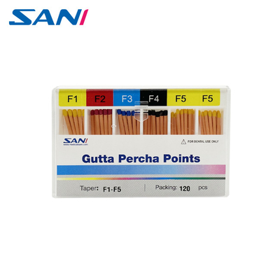Harga yang bagus Dental Endodontic Gutta Percha Points Taper 02/04/06/F1-F5 Dengan Sertifikat CE on line