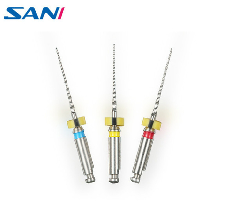 2.0N/Cm Niti Rotary Dental Files Kid File Untuk Perawatan Saluran Akar 3 buah/bungkus