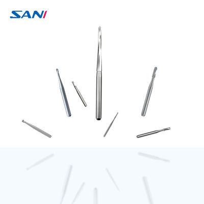 Pengeboran Cutting 8mm Dental Carbide Burs Sertifikasi CE