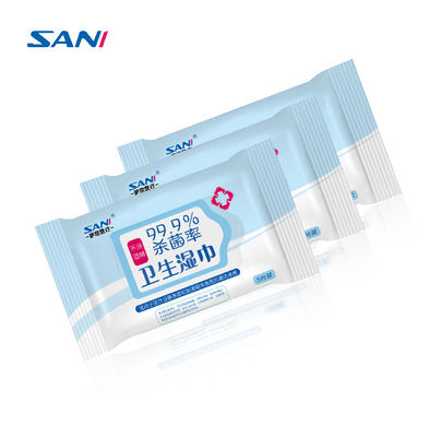 180x180mm Anti Bakteri Lap Basah Kertas Tisu Basah Non Woven