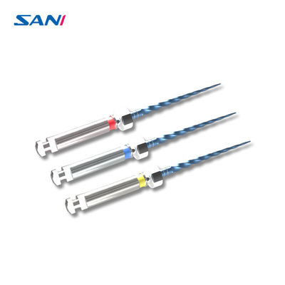Harga yang bagus Yellow Dental 21mm Niti Rotary Endo Files Untuk Perawatan Saluran Akar on line