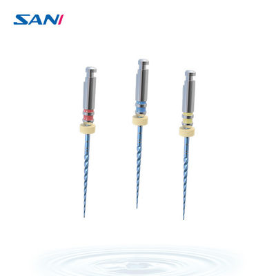 Blue Root Canal Niti Heat Treated File Endodontik Keamanan Luar Biasa
