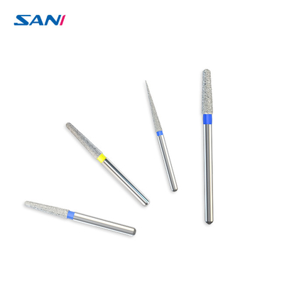 Stainless Steel Silver 11mm FG Dental Diamond Burs Sertifikasi ISO FDA CE Untuk RCT