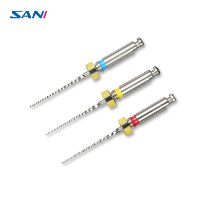 2.0N/Cm Niti Rotary Dental Files Kid File Untuk Perawatan Saluran Akar 3 pcs/Pack